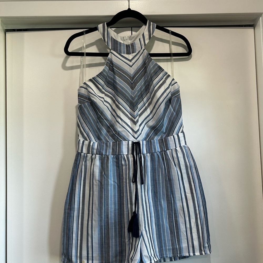 Striped Halter Neck Dress